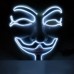 Luminous Vendetta Hat Men + Vendetta Mask White Lighting Color Battery Type Halloween Cosplay Props