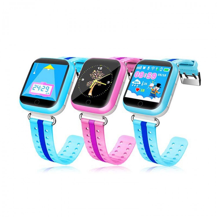 GPS Smart Watch for Kids Q10 with 1.54Inch Touch Screen SOS Call Location Device Tracker Free