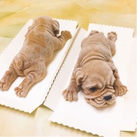 Bulldog Silicone Mold 6Inch 3D Stereo Mold Nontoxic Cartoon No Smell Cake Decoration