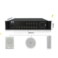120W Audio Amplifier Power Amplifier Five Zones with Individual Volume Control MP-VCM120 