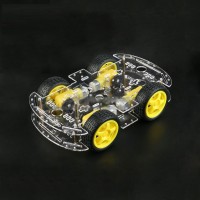 4WD RC Car Chassis Kit with Motors Smart Robot Platform for Arduino RC Avoidance