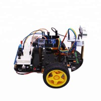 2 In 1 Smart Car Kit 2WD Starter Car Kit for Educational DIY Arduino without Controller Board 