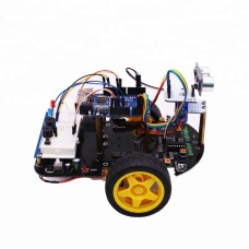 2 In 1 Smart Car Kit 2WD Starter Car Kit for Educational DIY Arduino without Controller Board 