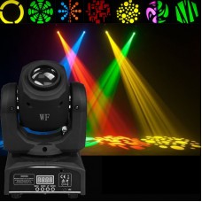 30W LED Moving Head Light 9/11 Channel DMX512 w/Gobos Plate & Color Plate Stage Light Party Disco DJ