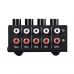 Four-Channel Passive Stereo Mixer Mini Size B896 for CD Player Tape Player Computer Mobile Phone 