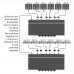 Six-way Stereo Speaker Selector Switch Amplifier Selector Bidirectional Selective Switcher B898