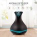 400ml Aroma Diffuser for Ultrasonic Essential Oil Air Humidifier Electric LED Lights home