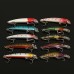 56pcs Lot Mixed Minnow Fishing Lures Bass Baits Crankbaits Fish Hooks Tackle Outdoor