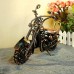 Motorcycle Model Retro Motor Figurine Metal Decoration Handmade Iron Motorbike Prop Home Decor