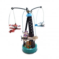MM264 Wind up Airplane Carousel Plans Go Round Vintage Reproduction Adult Collection
