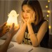 Silicone LED Night Light Clever Ghost Night Lamp Touch Control Tumbler Lamp w/USB Charging Cable 