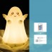 Silicone LED Night Light Clever Ghost Night Lamp Touch Control Tumbler Lamp w/USB Charging Cable 