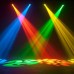 4-Pack 60W RGBW Stage Light LED Spot Moving Head Lights DMX Disco DJ Party Lighting