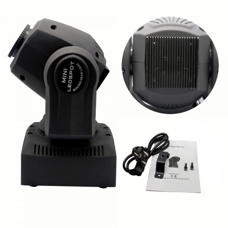 4-Pack 60W RGBW Stage Light LED Spot Moving Head Lights DMX Disco DJ