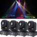 4-Pack 60W RGBW Stage Light LED Spot Moving Head Lights DMX Disco DJ Party Lighting