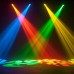 2PCS 60W RGBW Stage Light LED Spot Moving Head Lights DMX Disco DJ Party Lighting 