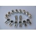 16 pcs 4-Bow 25mm Bimini Top Boat Stainless Steel Fittings Marine Hardware Set