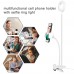 Photo Studio Selfie LED Ring Light +Cell Phone Mobile Holder for Youtube Live Stream Makeup Camera Lamp for iPhone Android       