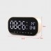 LED Alarm Clock with FM Radio Bluetooth Speaker Wireless Support AUX TF USB Music Player for Bedroom Office 