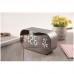 LED Alarm Clock with FM Radio Bluetooth Speaker Wireless Support AUX TF USB Music Player for Bedroom Office 