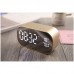 LED Alarm Clock with FM Radio Bluetooth Speaker Wireless Support AUX TF USB Music Player for Bedroom Office 