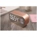 LED Alarm Clock with FM Radio Bluetooth Speaker Wireless Support AUX TF USB Music Player for Bedroom Office 