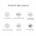 Colorful Humidifier LED Projection Light USB Crystal Night Light Projection Lamp 