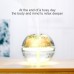 Colorful Humidifier LED Projection Light USB Crystal Night Light Projection Lamp 