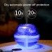 Colorful Humidifier LED Projection Light USB Crystal Night Light Projection Lamp 