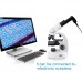Biological Binocular Microscope 40X-1600X for Experiment Portable Electronic Microscope 