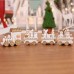 Christmas Train Painted Wood with Santa/Bear Xmas Kid Toys Gift Ornament Xmas Decor for Home