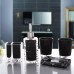 5pcs/Set Resin Bathroom Set Toothpaste Cup Toothbrush Holder Soap Dish Dispenser Set for Hotel Home