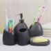 5pcs Resin Bathroom Set Toothpaste Cup Toothbrush Holder Soap Dish Dispenser Set for Hotel Home