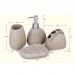 5pcs Resin Bathroom Set Toothpaste Cup Toothbrush Holder Soap Dish Dispenser Set for Hotel Home