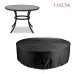 190T Round Outdoor Furniture Cover Polyester Garden Patio Table Chair Cover Rainproof Dustproof