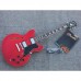ES-335 JAZZ Electric Guitar Semi-hollow Double F Holes Body Red Color