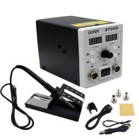 2 In 1 Rework Station Dual Display SMD Rework Soldering Station Hot Air SONER-8786D