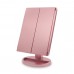 3 Folding Makeup Mirror 22 LEDs 10X Magnifying Dimmer Illuminated Light for Vanity Table  