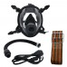 80W Constant Flow Airline Supplied Fresh Air Respirator System FullFace Gas Mask