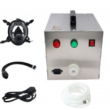80W Constant Flow Airline Supplied Fresh Air Respirator System FullFace Gas Mask