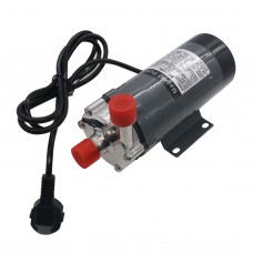 304 Stainless Head Magnetic Drive Pump with Plug 15R Food Grade High Temperature Pump 220V