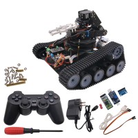 Robot Tank Car Open Source 6DOF Mechanical Arm Tracking Gripping Support PS2 Controller/APP Control