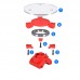 3D Scanner Parts Kit Open Source DIY Advanced Laser Scanner Red Plastic Injection Moldling