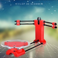 3D Scanner Parts Kit Open Source DIY Advanced Laser Scanner Red Plastic Injection Moldling