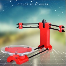 3D Scanner Parts Kit Open Source DIY Advanced Laser Scanner Red Plastic Injection Moldling