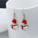 Christmas Snowman Earrings Women Snowman Earrings Personality Fashion Cute Gift  