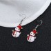 Christmas Snowman Earrings Women Snowman Earrings Personality Fashion Cute Gift  
