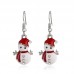 Christmas Snowman Earrings Women Snowman Earrings Personality Fashion Cute Gift  