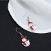 Christmas Snowman Earrings Women Snowman Earrings Personality Fashion Cute Gift  