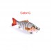 Color Hard Bait Plastic Hard Bait Classic 7 Sections Bait Fish Bionic Bait 10cm 